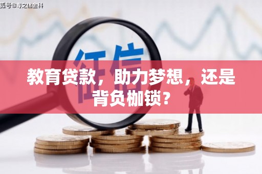 苍南教育贷款，助力梦想，还是背负枷锁？