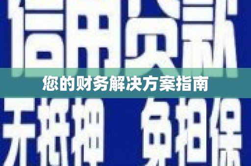 牧野您的财务解决方案指南