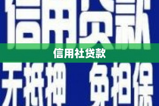 武鸣信用社贷款
